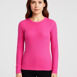 Athletic Works Women’s XS Pink Thermal Long Sleeve Top